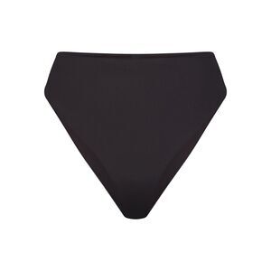 Skims Signature Swim Mid Waist Bottom Onyx Size Small